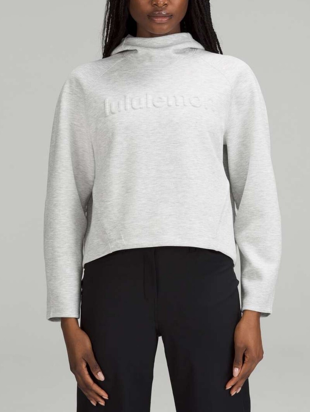 Lululemon AirWrap Hoodie *Emboss Wordmark Heathered Core Ultra Light Grey